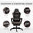 Racing Gaming Chair Diamond PU Leather Office Gamer Chair High Back Swivel Recliner With Footrest, Lumbar Support, Adjustable Height-925893374