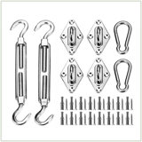 ColourTree Sun Shade Sail Rectangle & Square Hardware Kit (Hardware Kits Only)