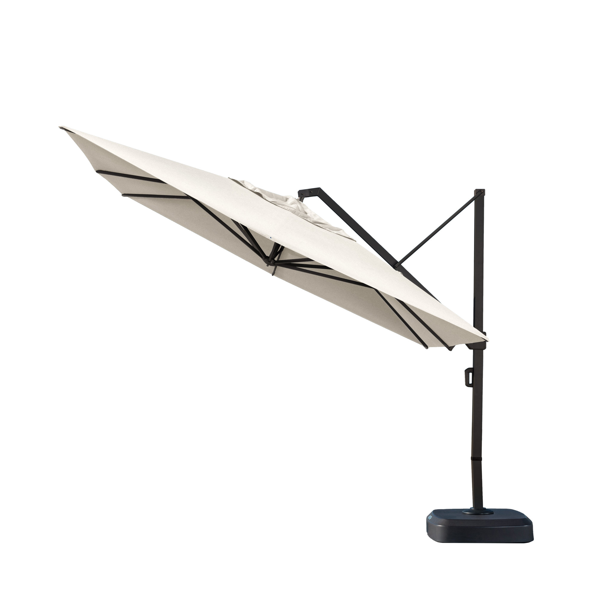 Tredyn 120'' Sunbrella® Cantilever Outdoor Umbrella, Canvas Flax Sunbrella® Canvas
