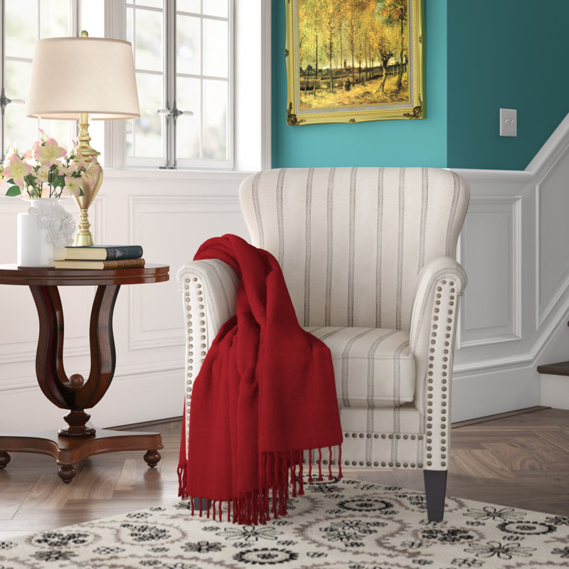 Gifferd 33" W Polyester Armchair, Flax 100% Polyester