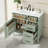 36" Freestanding Bathroom Vanity - Ceramic Sink Top,Solid Wood Frame & Mdf Cabinet With Flip Drawer Design-412154436-412154441