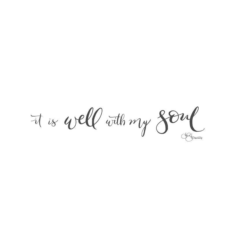 It Is Well With My Soul - Wrapped Canvas Panoramic Print, 30.48 cm H x 91.44 cm W x 1.91 cm D