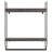2-Tier Metal Wall Mounted Bathroom Shelf With Towel Bar - Industrial Rustic Floating Storage Rack For Bathroom, Kitchen, Living Room