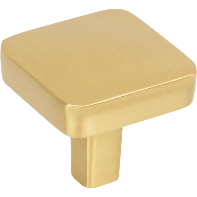 Whitlock Square Knob, Brushed Gold