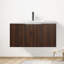 Meuble-lavabo mural simple avec plateau en gel Jerolene