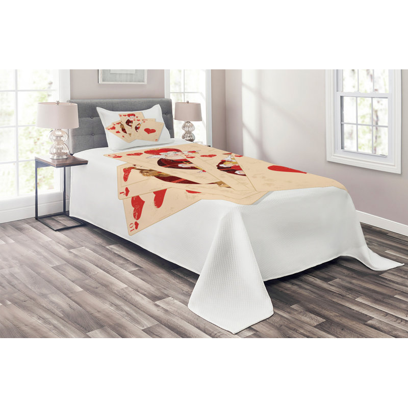 Coverlet, Twin Bedspread + 1 Sham