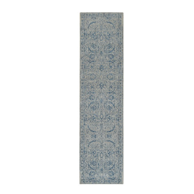 Kuiper One-of-a-Kind Runner 2'6" X 10'0" New Age Runner Area Rug in Gray