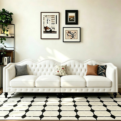 American-style luxury leather sofa