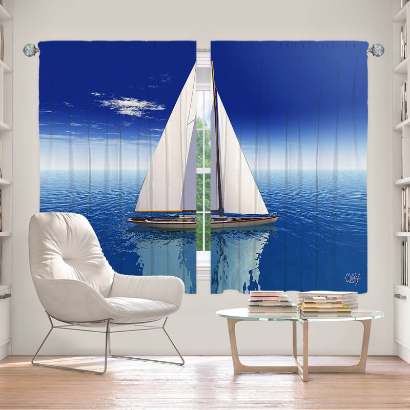 Room Darkening Curtain Pair, 56" W x 78" L