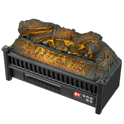 20 Inch Electric Fireplace With Log Heater 1500W Fast Heat 5 Color Options Flame Brightness Timer Remote Control Precise Temperature Multiple Measures