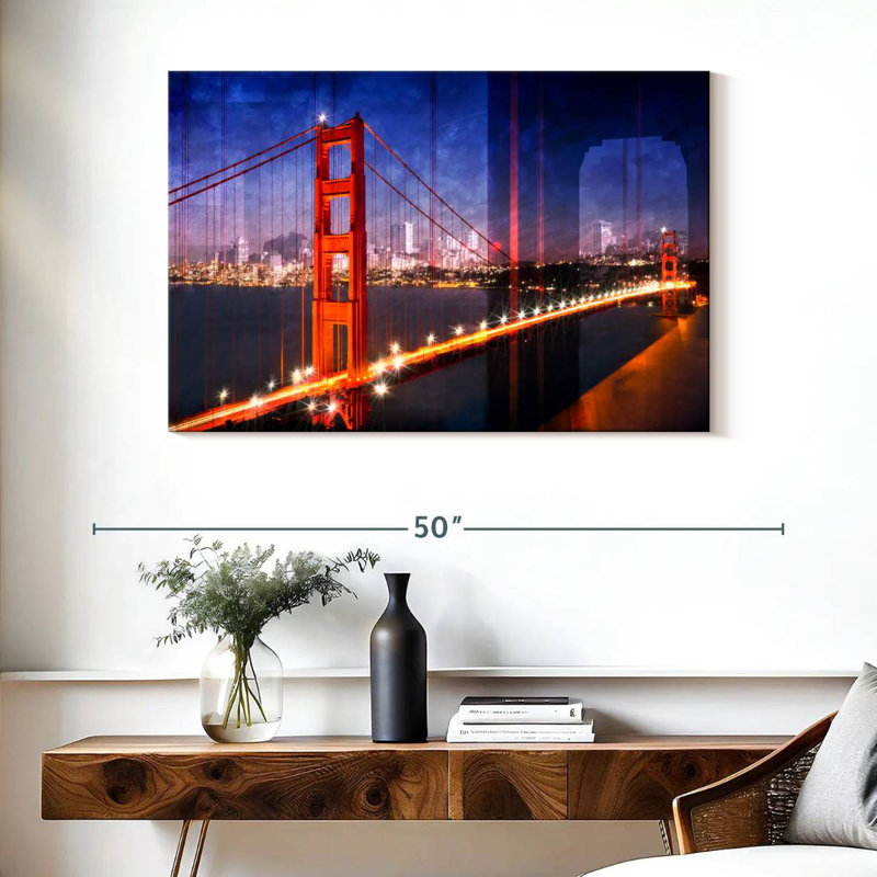 Lilie Golden Gate Bridge Composing, 26" H x 39" W