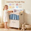  Armoire de cuisine jouet Aslee avec évier réaliste et robinet, évier de cuisine interactif avec eau courante, activités de nettoyage et de rangement pour enfants