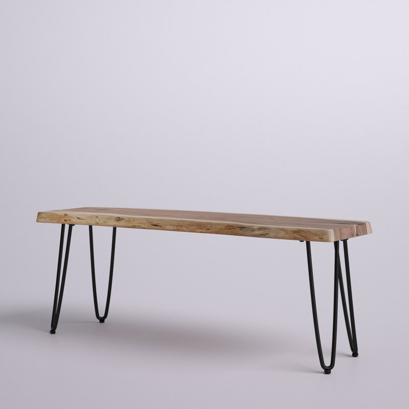 Banc en bois Hayara, Naturel