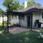 Grey Outdoor Louvred Aluminum Pergola-90611419