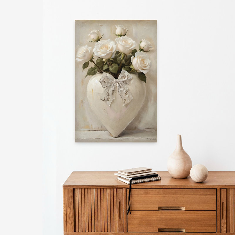 Heartfelt Roses by Jo Moulton - Wrapped Canvas Print, 60.96cm H x 40.64cm W