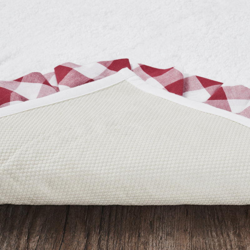 Tapis de bain Annie, L 27 po x L 48 po, Rouge champêtre