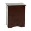 Table de chevet 2 tiroirs Modern Classic avec finition cerisier, panneau de particules et fabrication en pin