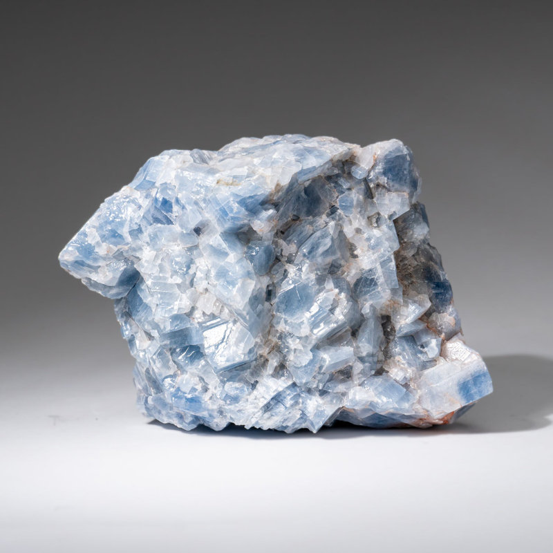 Grappe de cristal de calcite bleue du Mexique (4,8 lb)
