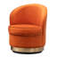 Fauteuil pivotant en velours orange-1576783903