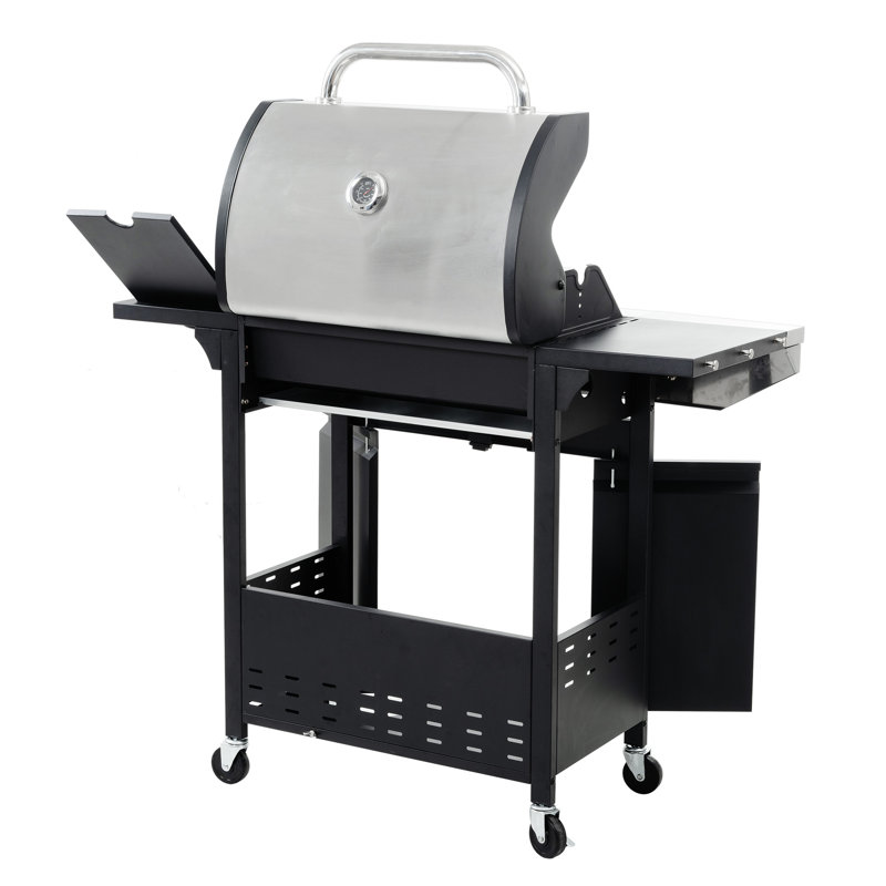 Barbecue en acier inoxydable à 4 brûleurs avec brûleur latéral, 46 500 - Améliorez votre temps de cuisson en plein air