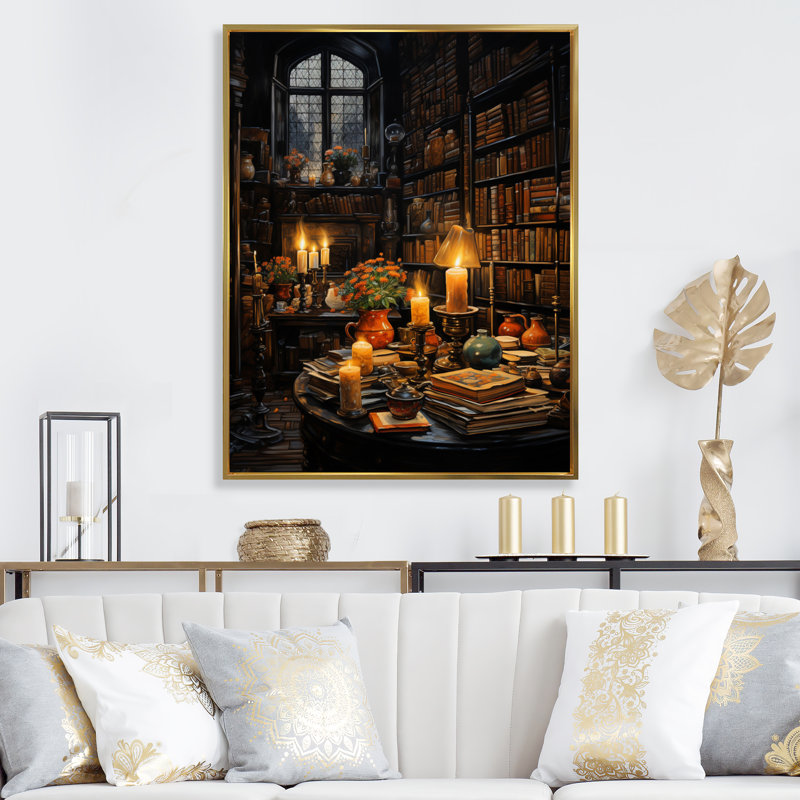 Bibliothèque murale Classic Literature II - Classics, décoration murale sur toile, H 40 po x l 30 po x P 1,5 po