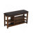 Height-Adjustable Long Rubber Wood Shoe-Changing Bench With Comfortable Seat And Concealed Storage Space-128633044