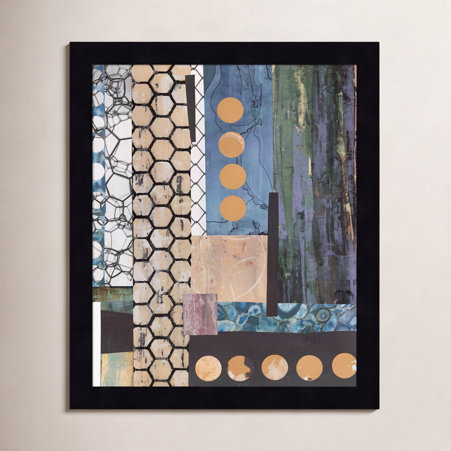 Mashup No. 2 Print by Natalie Avondet, Black, 13" H x 11" W