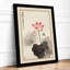 Lotus in Bloom Japandi - Framed Print-1102859672-1102859674