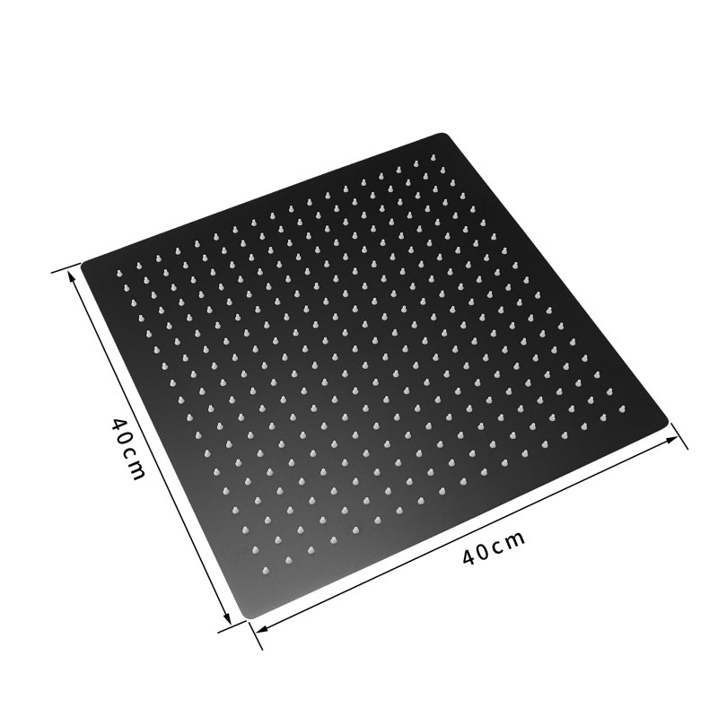 Rain Adjustable Shower Head 1.8 GPM GPM, Black
