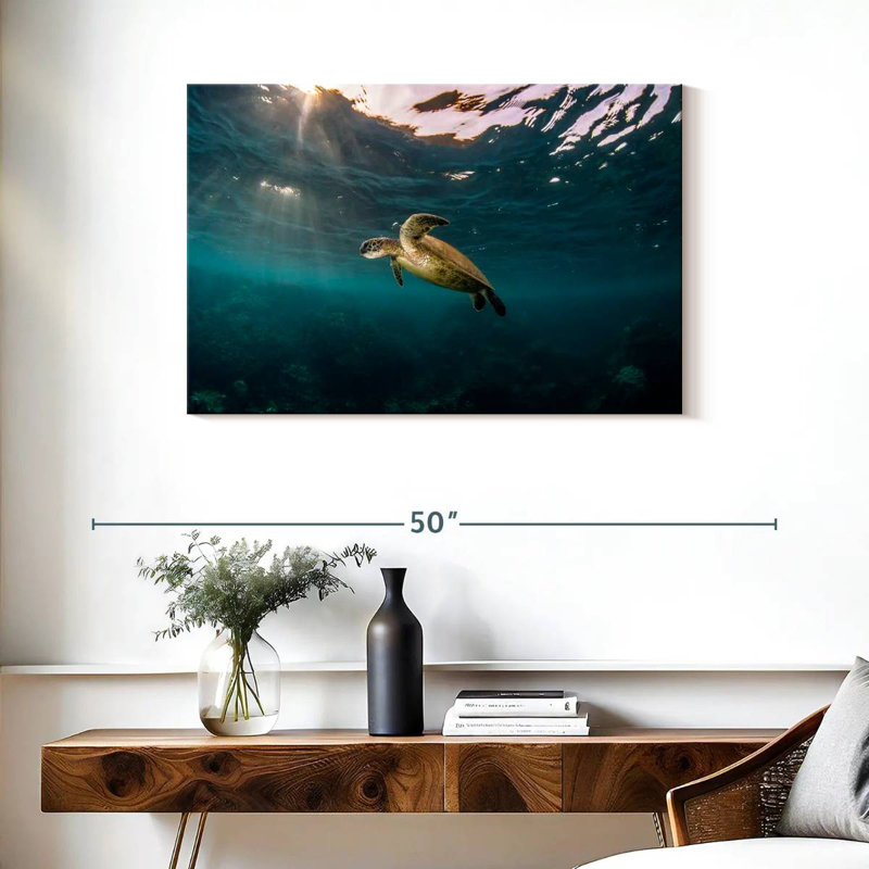 Ningaloo Reef Sea Turtle, 24" H x 36" W