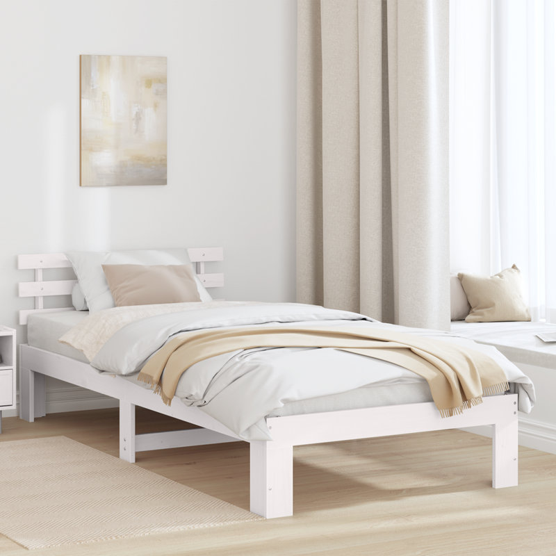 Solid Wood Bed, Small Single (2'6)