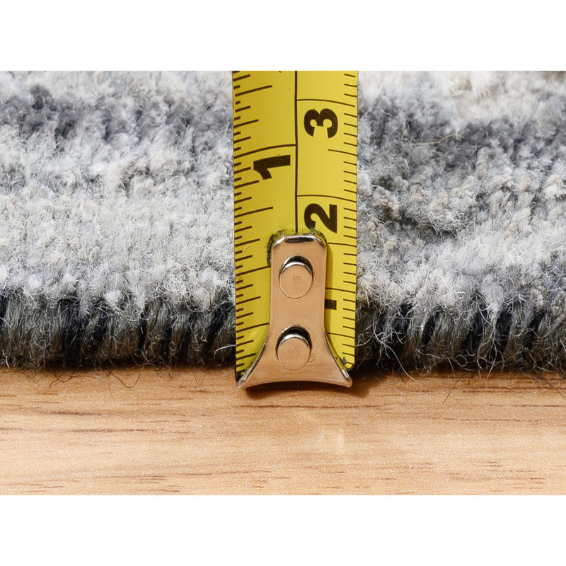 One-of-a-Kind Rectangle 12'0" X 18'1" New Age Area Rug in Gray