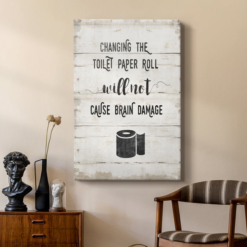 Changing the Roll -Custom Wrapped Gallery Cavas, 12" H x 8" W