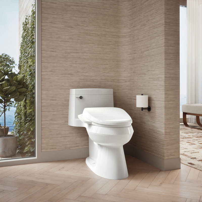 C3® 155 Cleansing Elongated Toilet Seat, Cream