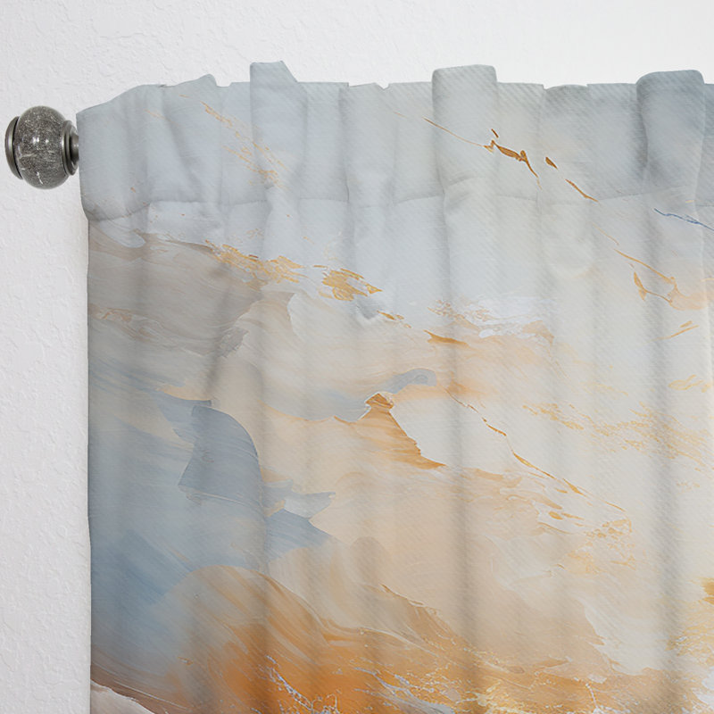 Khushdil - Storms Curtain - Room Darkening No Pattern Curtain - 1 Panels, 52" W x 95" L