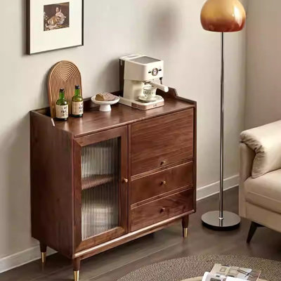 Modern minimalist dining room storage side cabinet