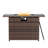 44'' Outdoor Rattan Propane Gas Fire Pit Table with Hidden Tank Storage and Lid