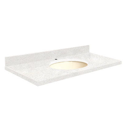Madison 31'' Stone Single Bathroom Vanity Top with Sink