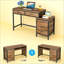Bureau de style industriel, bureau d'ordinateur, table d'écriture