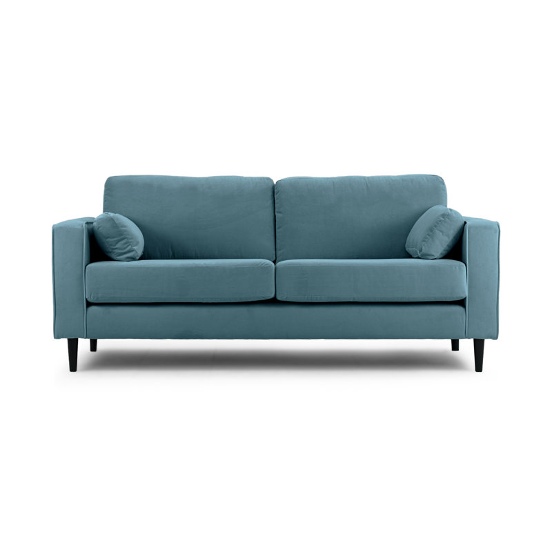Millerville Velvet Sofa, 93"H x 140"W x 93"D, Petrol