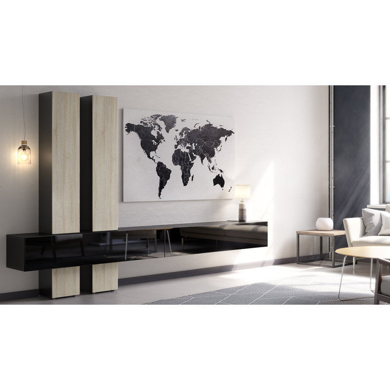 Ajo Console, Sawn Oak/Black