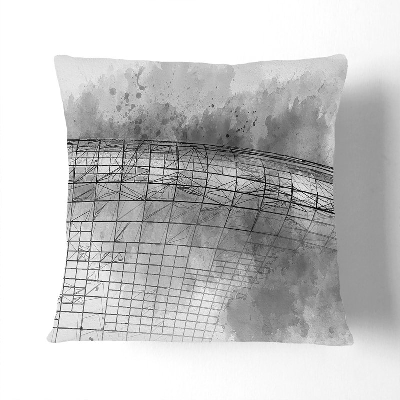 Square Throw Cushion, 55cm H x 55cm W x 20cm D
