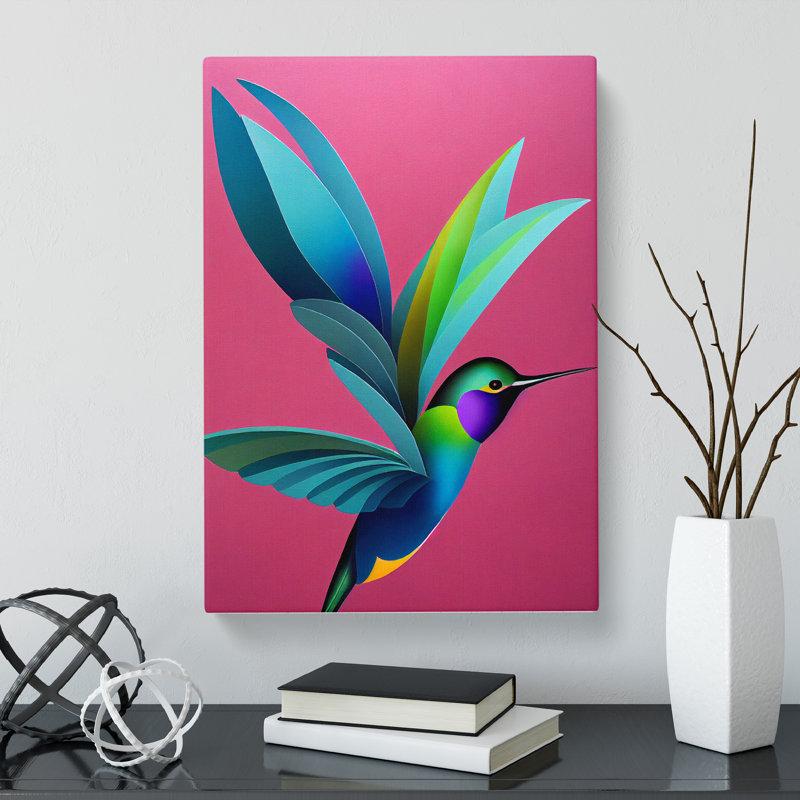 Hirsh Hummingbird Modern Vol.2 - Wrapped Canvas, 50cm H x 35cm W x 3cm D