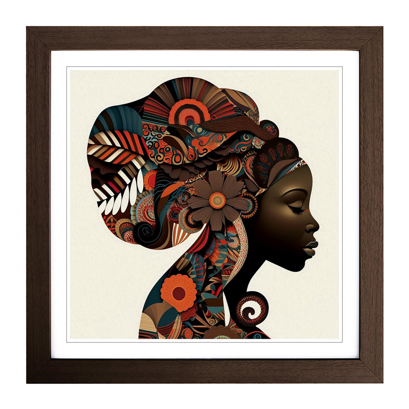 Single Picture Frame Print on Wood, Walnut