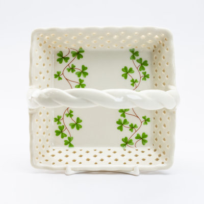 Grace's Tea Ware Clover Vine Porcelain China Tea Bag Plate