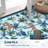 Tiger Area Rug for Living Room, Machine Washable Non-Slip Low Pile Rug, Botanical Jungle Animal Print Rug, Stain-Resistant Soft Foldable Floor Covering-1951553937