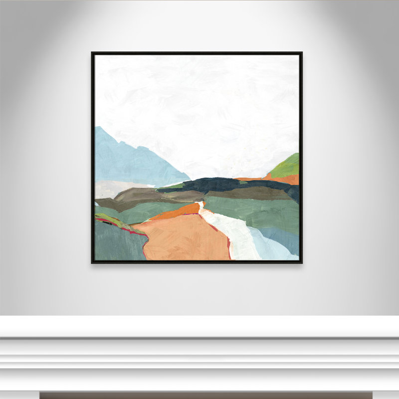 Addy April Morning - Peinture sur toile à cadre flottant, H 37,5 po x l 37,5 po, Blanc