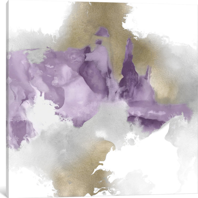 Derive In Amethyst II - Print on Canvas, 48" H x 48" W x 1.5" D, Wrapped Canvas, No Frame