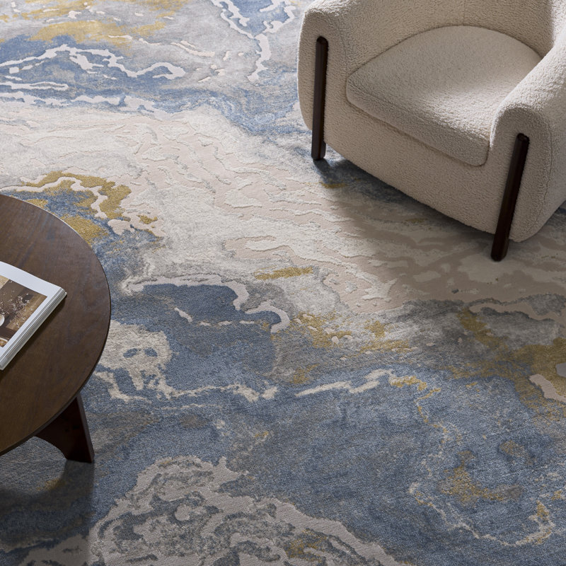 Palma Performance Abstract Rug, Rectangle 8' x 10'