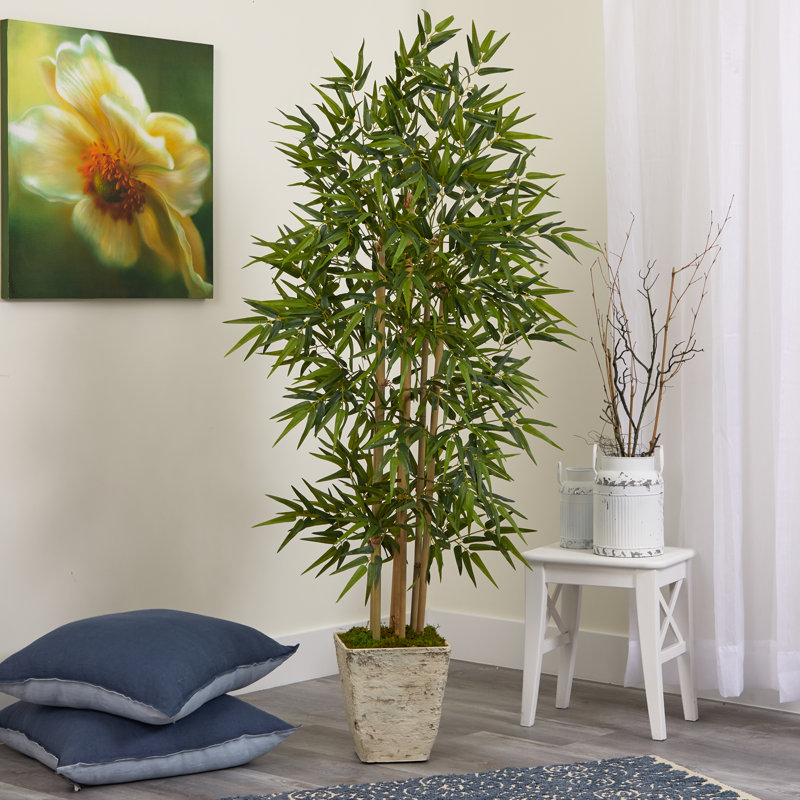 Bambou artificiel 65 po en pot